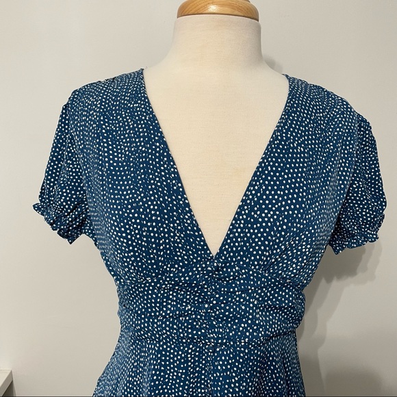 Hello Molly blue polka dot dress size L - Picture 4 of 12